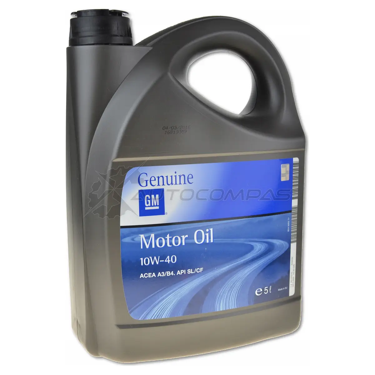 Моторное масло полусинтетическое Semi Synthetic SAE 10W-40, API SL/CF, ACEA A3/B3, 5 л GENERAL MOTORS VVV3 J86 1942046 43746595
