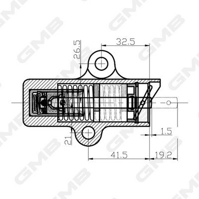 Паразитный обводной ролик ремня ГРМ GMB GHAT-117 1440312139 7UJT 5 изображение 2