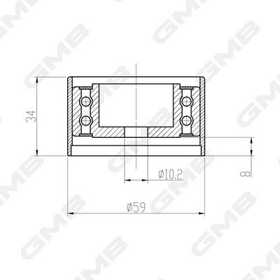 Паразитный обводной ролик ремня ГРМ GMB GTC0310 0W1BM Z2 1440312306