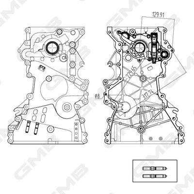 Масляный насос GMB 3S TGM GOAS-174A 1440314376