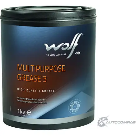 Смазка MULTIPURPOSEGREASE 3, 1л WOLF 8330100 EBY3ML2 1201734963 GJ7U Z