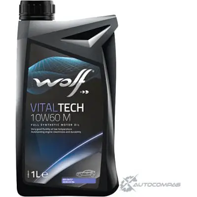 Моторное масло, синтетическое, VITALTECH 10W-60 M, 1 л WOLF 8335709 5413048335709 1201732463 ON3 ZW9