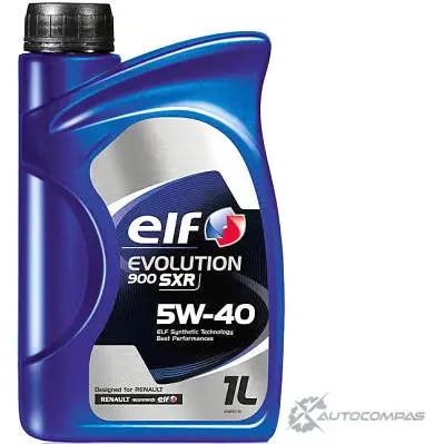 Моторное масло синтетическое EVOLUTION 900 SXR 5W-40 1л ELF 1436733669 10170301 65 4C7 изображение 0