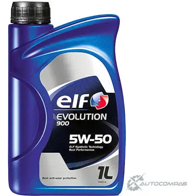 Моторное масло синтетическое EVOLUTION 900 5W-50 1л ELF 194851 1436733681 HK6 TQOM изображение 0
