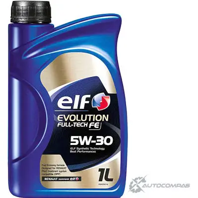 Моторное масло синтетическое EVOLUTION FULLTECH FE 5W-30 1л ELF 194906 1436733703 E Z5GO изображение 0