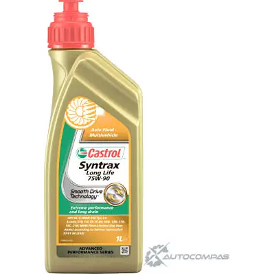 Трансмиссионное масло в мкпп, редуктор синтетическое 154F0A CASTROL SAE 75W-90 API GL-5, API GL-5, 1 л CASTROL 1436725988 EVIBWN Y 154F0A