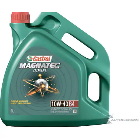 Моторное масло Castrol Magnatec Diesel 10W-40 B4 полусинтетическое, 4 л CASTROL ACV7 SQH 1436725836 156ED8 изображение 0