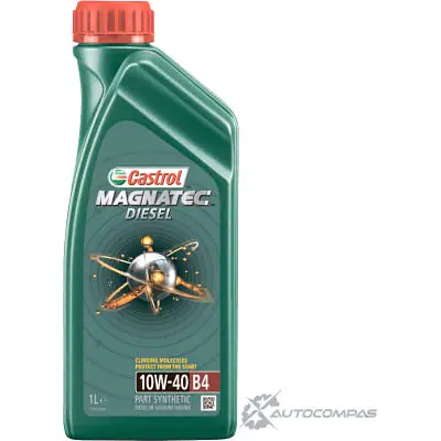 Моторное масло Castrol Magnatec Diesel 10W-40 B4 полусинтетическое, 1 л CASTROL P96 69 1436725834 156ED9 изображение 0