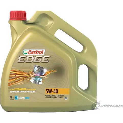 Моторное масло Castrol EDGE 5W-40 синтетическое, 4 л CASTROL 157B1C 1436725718 N T4F1X изображение 0