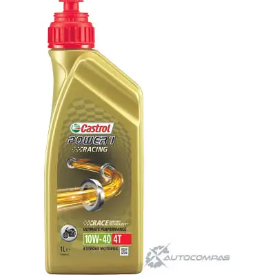 Моторное масло Castrol Power 1 Racing 4T 10W-40 синтетическое, 1 л CASTROL 1436725874 MSVBS 8 159ECE