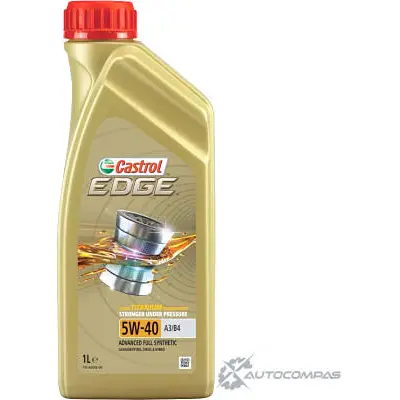 Моторное масло Castrol EDGE 5W-40 A3/B4 синтетическое, 1 л CASTROL 15BA5E 1436725712 YNT NG изображение 0