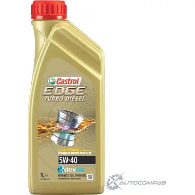 Моторное масло Castrol EDGE Turbo Diesel 5W-40 синтетическое, 1 л CASTROL 1436725778 15BB03 180 ERJG