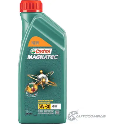 Моторное масло Castrol Magnatec 5W-30 A3/B4 (DUALOCK) синтетическое, 1 л CASTROL WL9T 3 1436725800 15C926 изображение 0