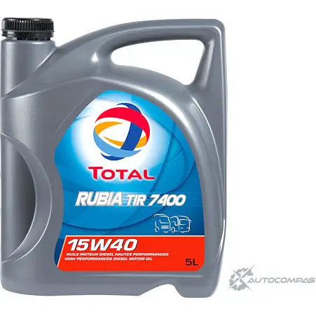 Моторное масло полусинтетическое TOTAL RUBIA TIR 7400 15W-40 5л TOTAL Q2IX 2 148585 1436733816 изображение 0