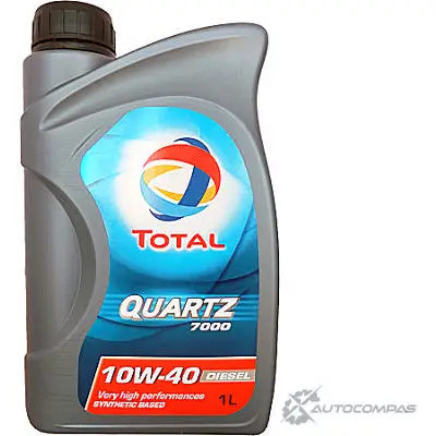 Моторное масло синтетическое TOTAL QUARTZ DIESEL 7000 10W-40 1л TOTAL 1436733851 GXLC 0EY 168033