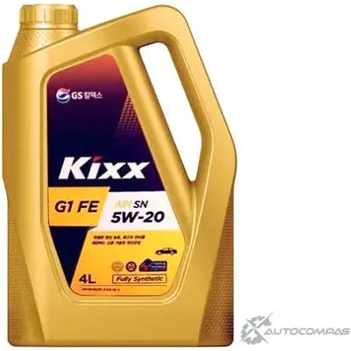 Моторное масло синтетическое KIXX FEX 5W-20, 4 л KIXX 7 8RV6 L2058440E1 1436734118 изображение 0