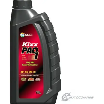Моторное масло синтетическое KIXX PAO 1, 0W-30, 1 л KIXX TP ZJC 1436734089 L2081AL1E1 изображение 0