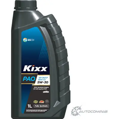 Моторное масло синтетическое KIXX PAO 5W-30, 1 л KIXX 1436734085 O641 8U1 L2082AL1E1
