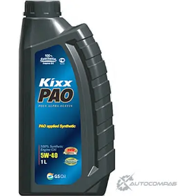 Моторное масло синтетическое KIXX PAO 5W-40, 1 л KIXX 1436734081 K BOL8 L2083AL1E1
