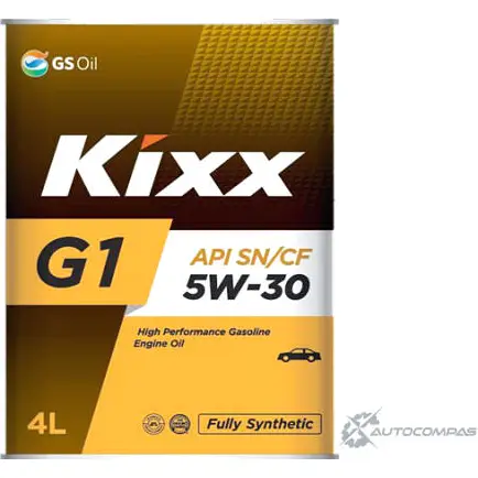 Моторное масло синтетическое KIXX G1 5W-30, 4 л KIXX K30NT7 0 L531244TE1 1436734007 изображение 0