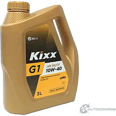 Моторное масло полусинтетичекое KIXX G1 10W-40, 3 л KIXX 1436733993 EXOQ1 PK L5314430E1