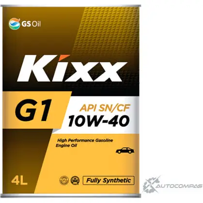 Моторное масло полусинтетичекое KIXX G1 10W-40, 4 л KIXX L531444TE1 1436733996 T FBA4