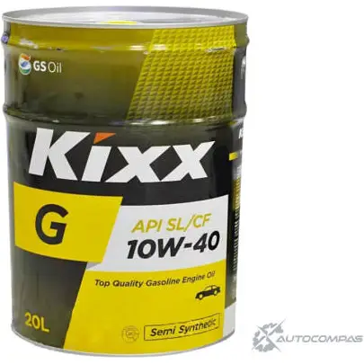 Моторное масло полусинтетичекое KIXX GOLD 10W-40, 20 л KIXX 1436733984 L5316P20E1 K DF1H39 изображение 0