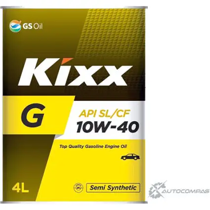 Моторное масло полусинтетичекое KIXX GOLD 10W-40, SL 4 л OLD KIXX L545144T 1436733990 V SIO4 изображение 0
