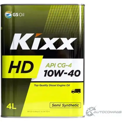 Моторное масло полусинтетичекое KIXX DYNAMIC 10W-40, 4 л OLD KIXX 58AL K 1436734024 L547444T изображение 0