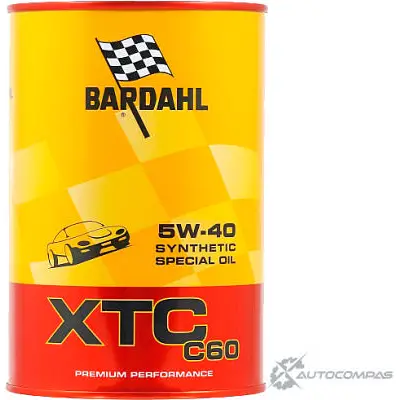 Моторное масло синтетическое XTC C60 5W-40, 1 л BARDAHL 334040 1436734391 BQ1I G изображение 0