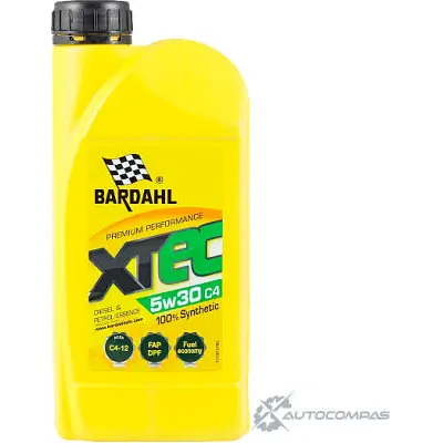 Моторное масло синтетическое XTEC 5W-30 C4, 1 л BARDAHL 1436734407 36151 M3RO0 1 изображение 0