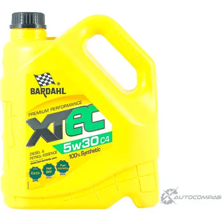 Моторное масло синтетическое XTEC 5W-30 C4, 4 л BARDAHL 36152 THE MX9E 1436734408 изображение 0