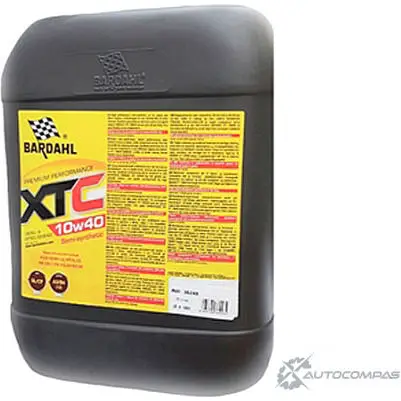 Моторное масло синтетическое XTC 10W-40, 20 л BARDAHL 1436734372 36248 3 CJUJM изображение 1