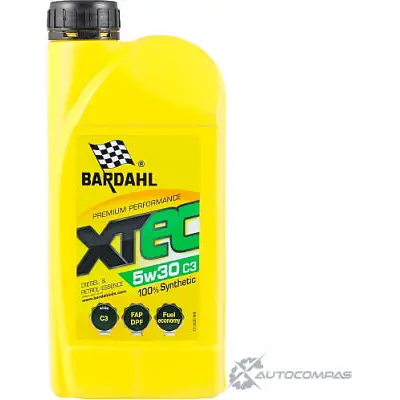 Моторное масло синтетическое XTEC 5W-30 C3, 1 л BARDAHL C2 D2F7 1436734403 36301 изображение 0