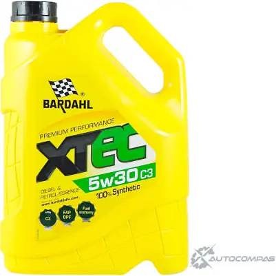 Моторное масло синтетическое XTEC 5W-30 C3, 5 л BARDAHL 36303 1436734406 D ONIRB изображение 0