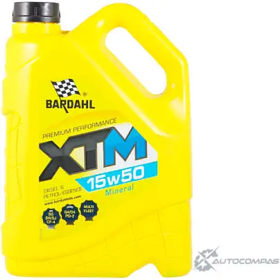Моторное масло минеравльное XTM 15W-50, 5 л BARDAHL UMTY QKU 36353 1436734322