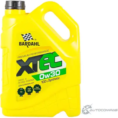 Моторное масло синтетическое XTEC 0W-30, 5 л BARDAHL X5 6LYPX 1436734399 36523