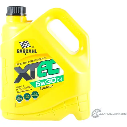 Моторное масло синтетическое XTEC 5W-30 C2, 4 л BARDAHL 1436734401 7 2RPH 36532 изображение 0