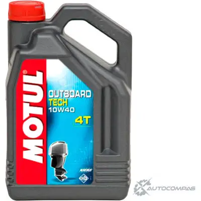 Моторное масло technosynthese, 80% синтетическое MOTUL OUTBOARD TECH 4T 10W-40, 5 л MOTUL 101750 BIVC E5 2971058 изображение 0