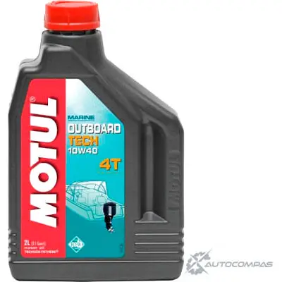 Моторное масло technosynthese, 80% синтетическое MOTUL OUTBOARD TECH 4T 10W-40, 2 л MOTUL 46470 106368 2971923 46470. изображение 0