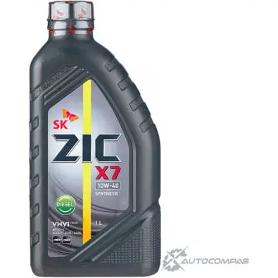 Моторное масло синтетическое ZIC X7 DIESEL 10W-40, 1 л ZIC 1436734179 LYER Q 132607 изображение 0