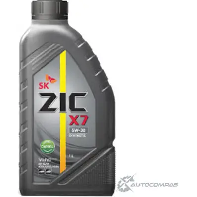 Моторное масло синтетическое ZIC X7 DIESEL 5W-30, 1 л ZIC 132610 1436734184 YCC 8M изображение 0