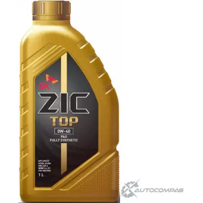 Моторное масло синтетическое ZIC TOP 0W-40, 1 л ZIC 13S BXNS 132611 1436734131 изображение 0