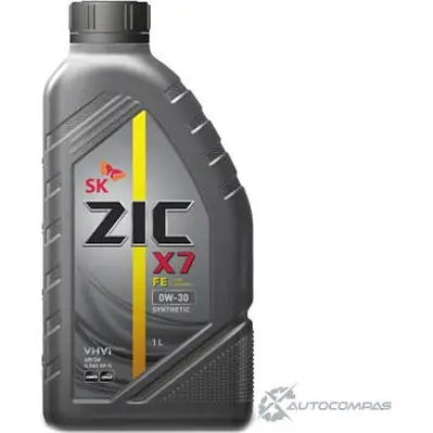 Моторное масло синтетическое ZIC X7 FE 0W-30, 1 л ZIC HU0V 63E 1436734154 132616 изображение 0