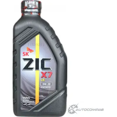 Моторное масло синтетическое ZIC X7 LS 5W-30, 1 л ZIC 1436734163 132619 I WZONL