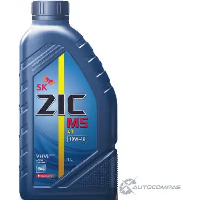 Моторное масло полусинтетическое ZIC M5 10W-40, 1 л ZIC 1436734280 C2 FIH 137212 изображение 0
