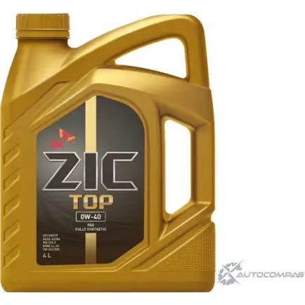 Моторное масло синтетическое ZIC TOP 0W-40, 4 л ZIC 1436734132 ZF CQM6 162611