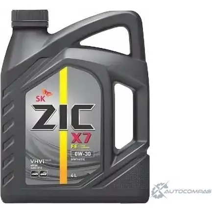 Моторное масло синтетическое ZIC X7 FE 0W-30, 4 л ZIC 1436734155 LME2I X 162616