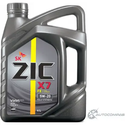 Моторное масло синтетическое ZIC X7 FE 5W-20, 4 л ZIC 162618 1436734161 FE8 S8R
