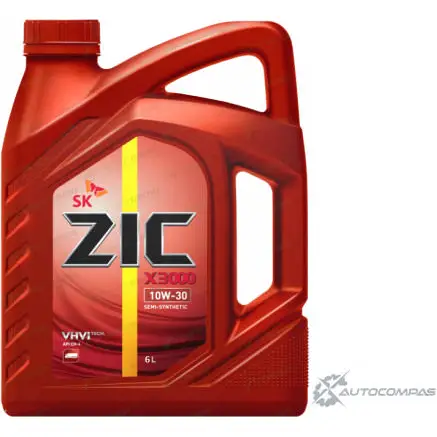Моторное масло полусинтетическое ZIC X3000 10W-30, 6 л ZIC B BK9MDD 1436734303 172600